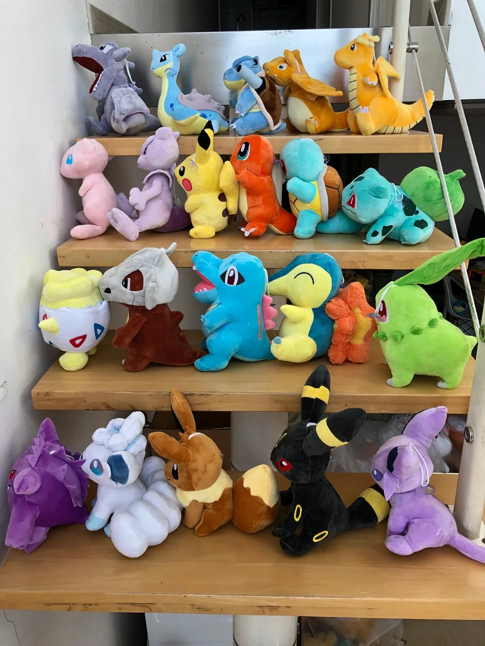 20cm Dragonite Plush Toys Pokemon Pikachu Squirtle Bulbasaur Charmander Gengar Eevee Dragonite Stuffed Toys Xmas Kid Gift