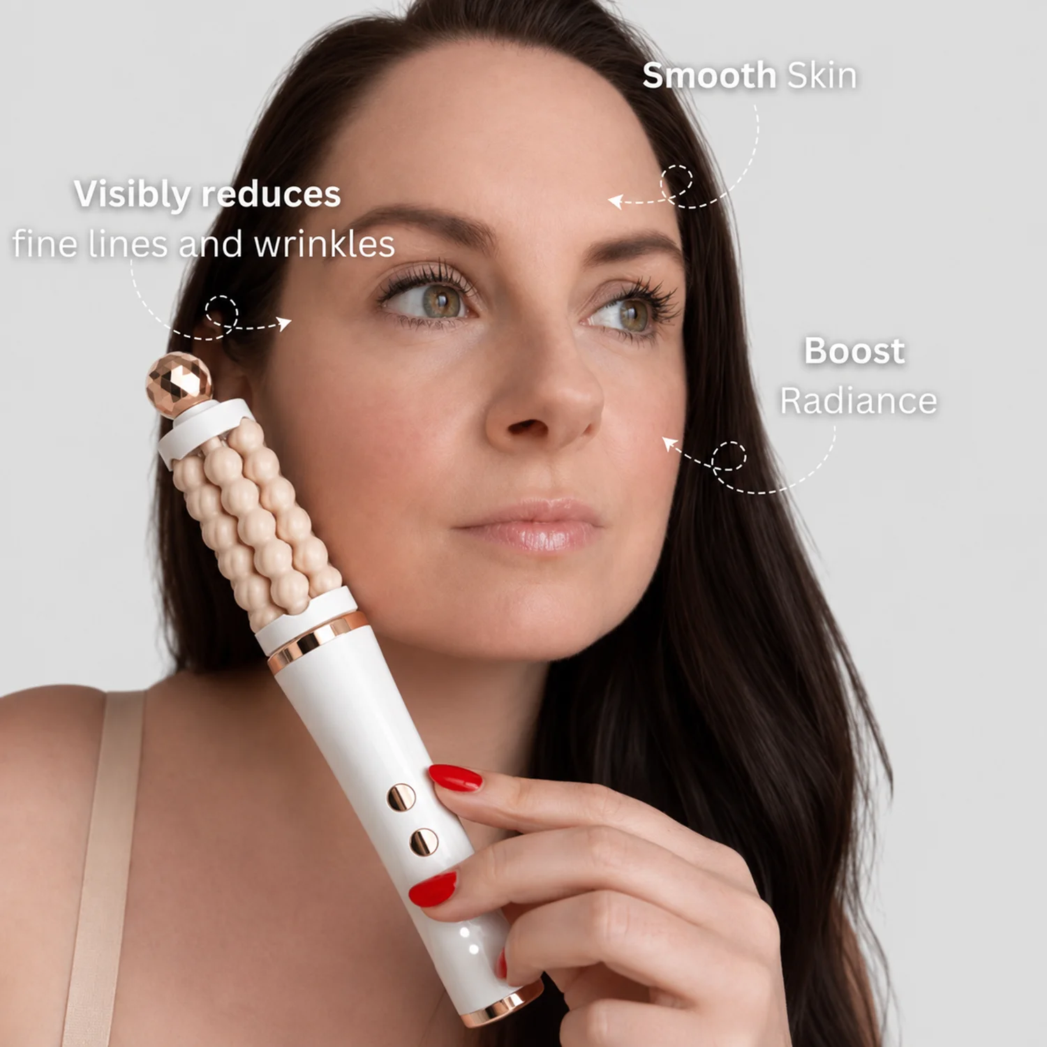 New 3D Wave Roller Rotation Massager Luxury Facial Lifting and Massage Stick Beauty Wand Facial Shaping Lifting Skin Tightening