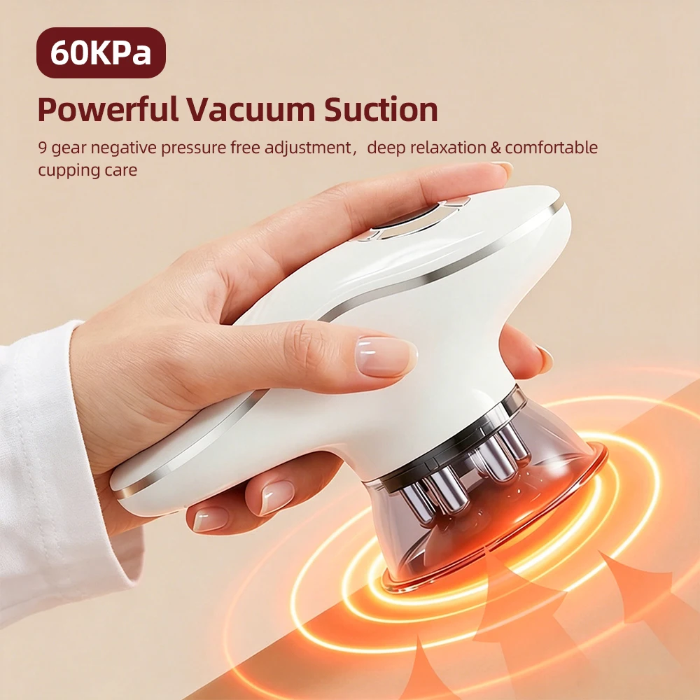 3+1 Body Sculpting Machine Red Light Vacuum Cupping Sculpting Machine Dual Modes Portable Face Body Slimming Massager