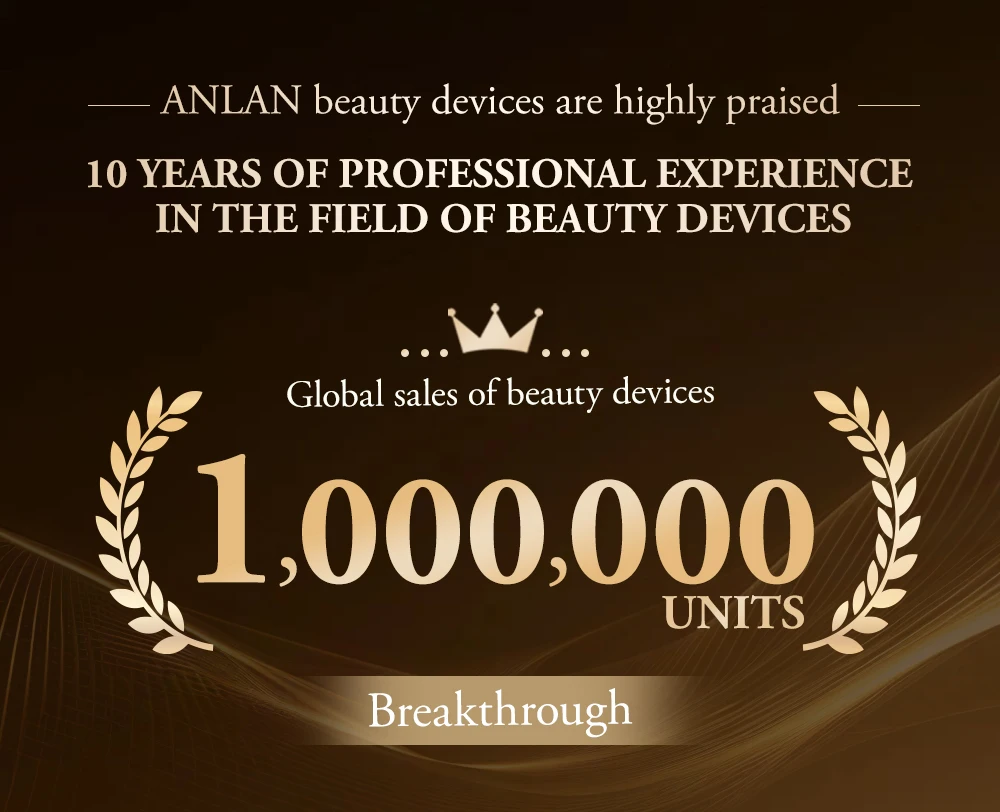 ANLAN Dual Polar Neck Beauty Device with 24K Gold Anti-aging Remove Double Chin Facial Lifting 5 Color LED Warm Facial Massager