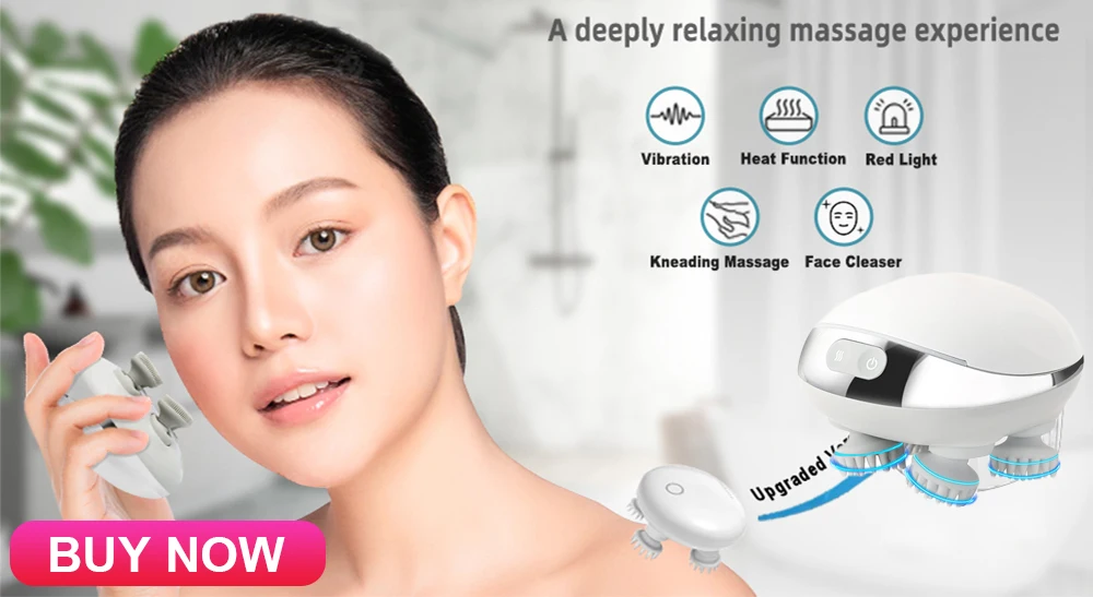 Head Massager for Deep Massage and Cleaning Electric Scalp Massager for Promoting Hair Growth Handheld Waterproof Massage Tool