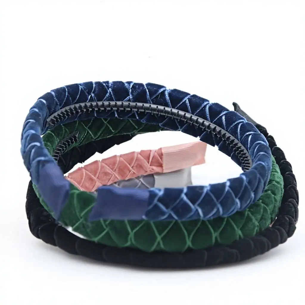 New winter velvett bow elegant headband fashion hairband hair accessories clip OEM