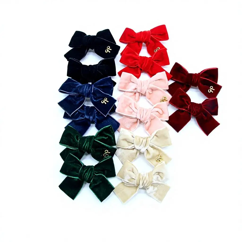 New winter velvett bow elegant headband fashion hairband hair accessories clip OEM