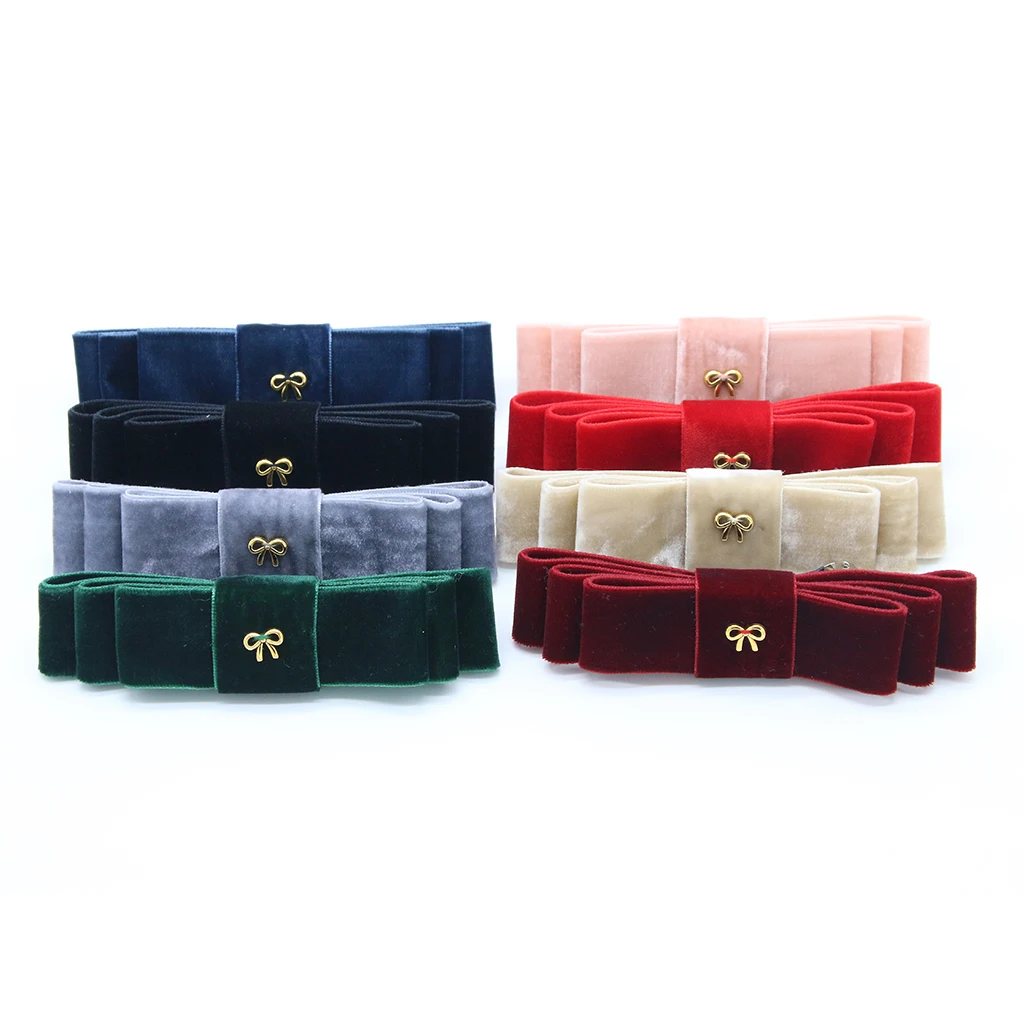 New winter velvett bow elegant headband fashion hairband hair accessories clip OEM