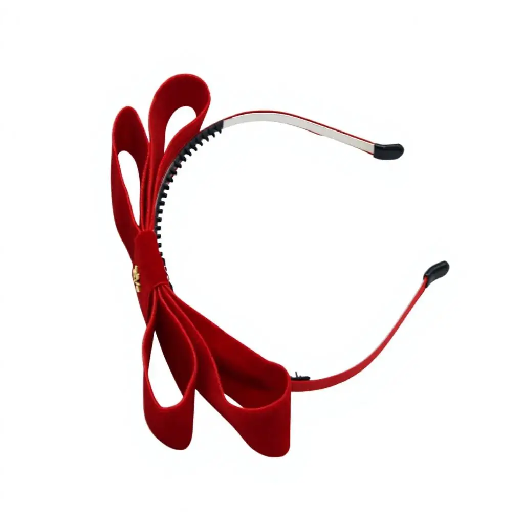 New winter velvett bow elegant headband fashion hairband hair accessories clip OEM