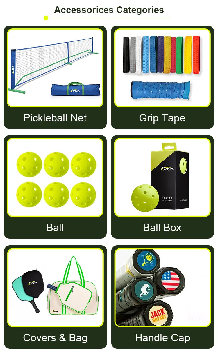 Orbia Sports Glass Fiber Pickleball Paddle Custom Logo Textrue Graphic Pro Pickleball Paddle 16MM