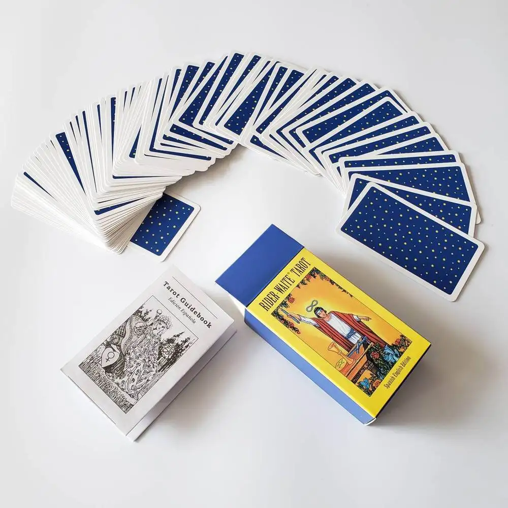 Hot Sell Rider Waite Tarot Card Divination Personal Use Tarot Deck Full English Spanish Version Oracles Deck for Girl Board Game