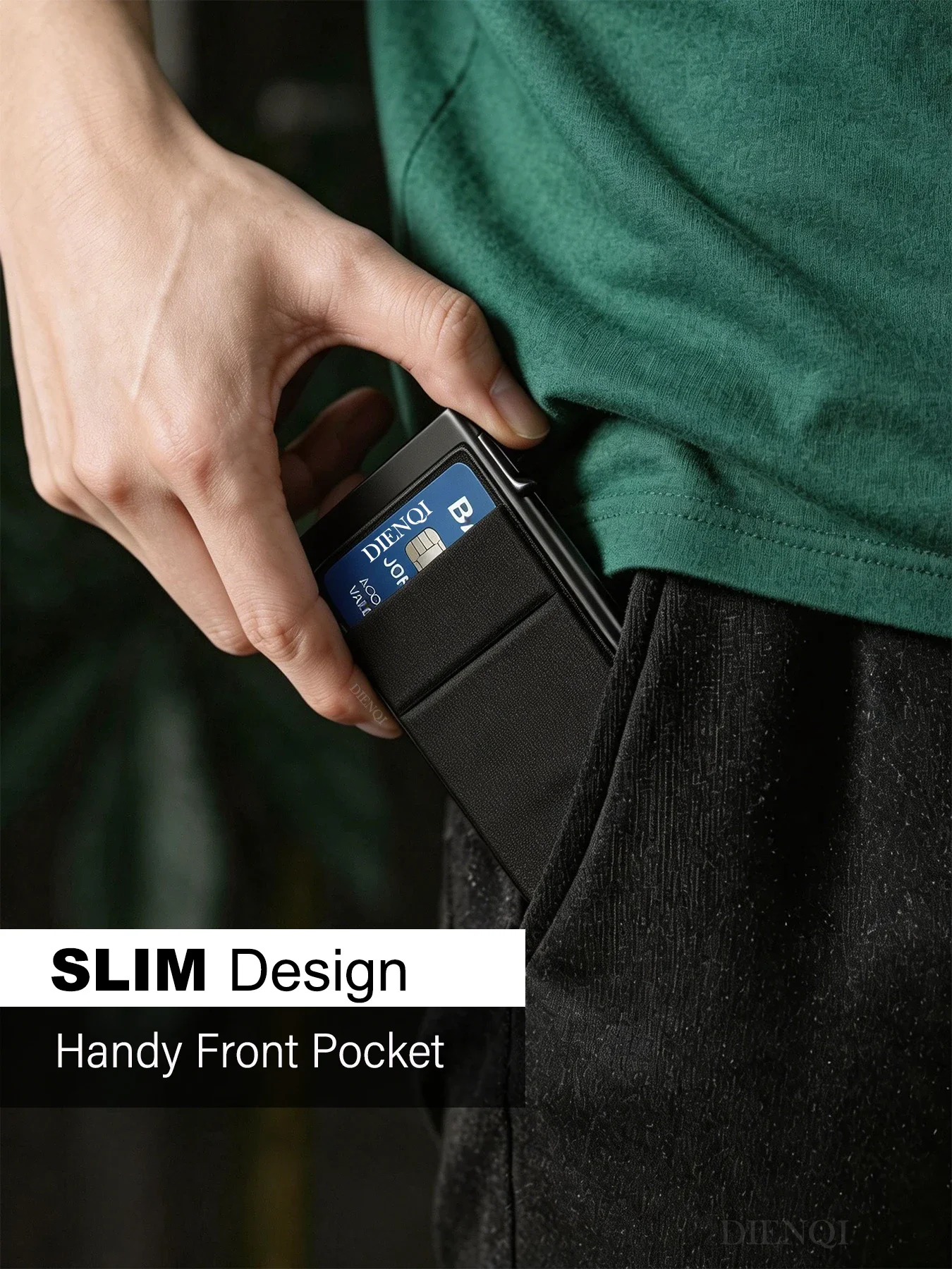 Men's Minimalist Wallet Slim Rfid Credit Card Holder Men Women Metal Wallets Automatic Pop Up Case Bank ID Cardholer Billetera