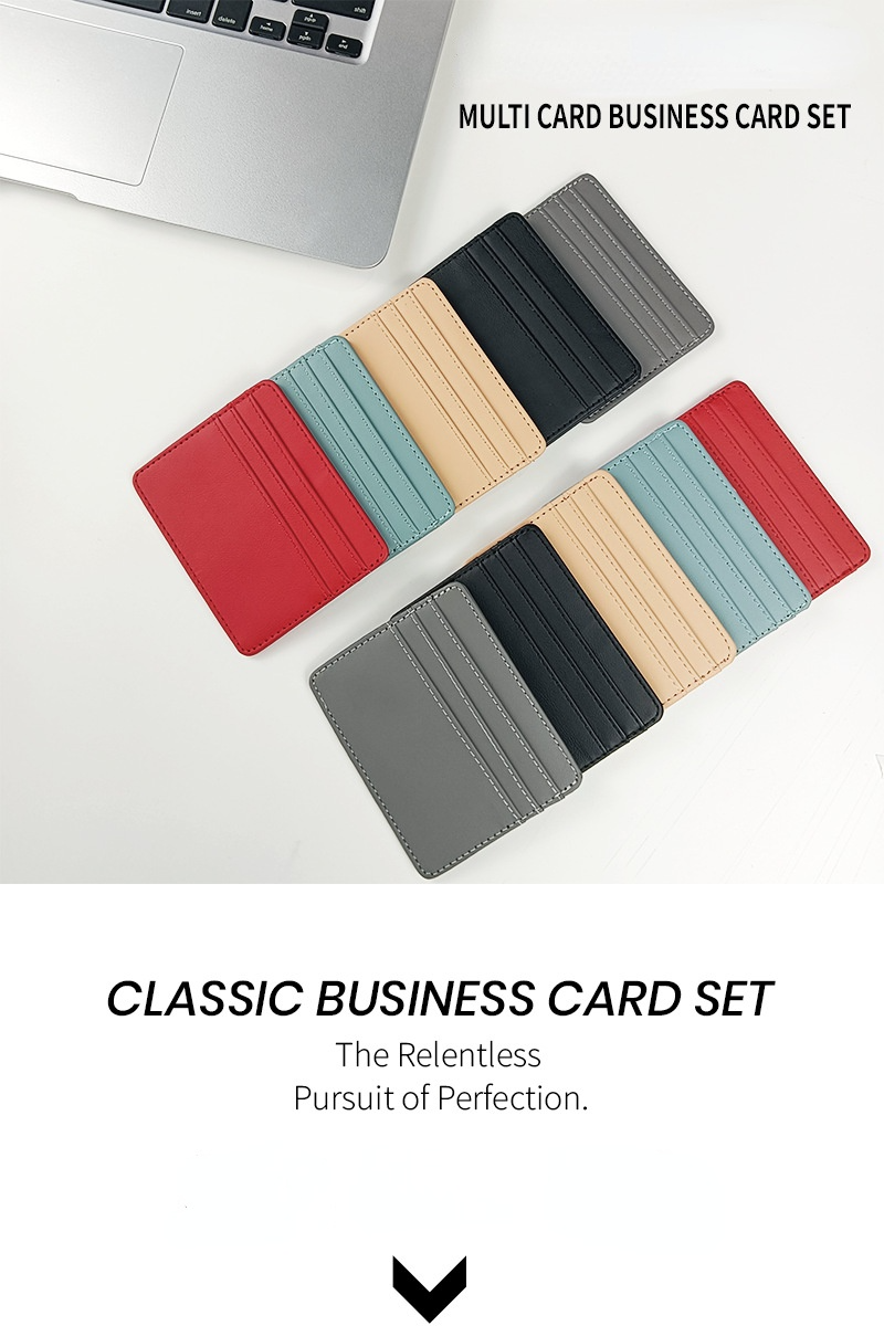 Credit Card Holder Wallet Men Women Thin Fashion Ultra-thin PU Id Card Holder Purse Mini Credit ID Card Bags Case Gift