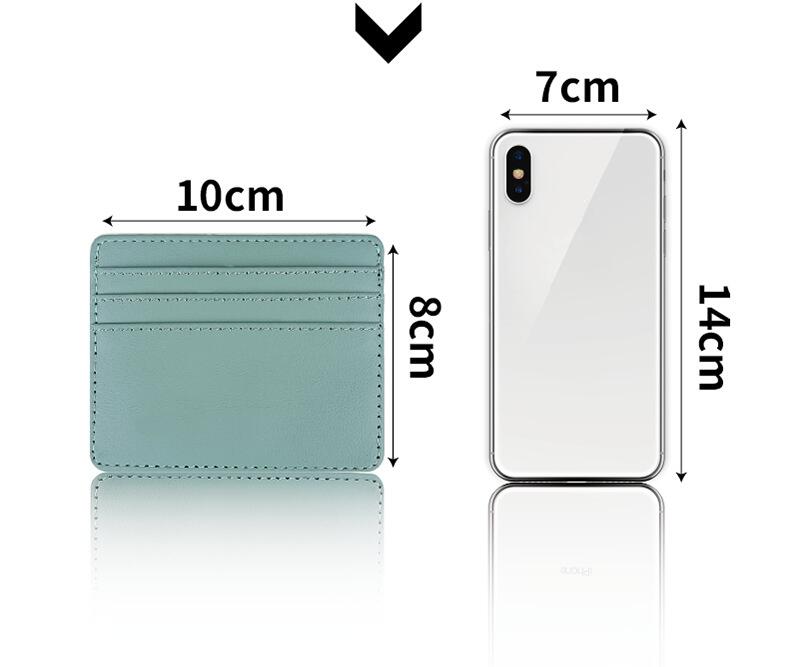 Credit Card Holder Wallet Men Women Thin Fashion Ultra-thin PU Id Card Holder Purse Mini Credit ID Card Bags Case Gift