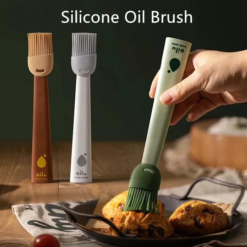 2PCS Silicone Oil Brushes Heat Resistant Oil Brush Barbecue BBQ Tool Kitchen Gadgets Kitchen Accessories Home Items Outdoor