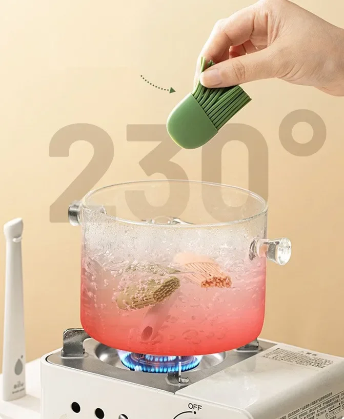 2PCS Silicone Oil Brushes Heat Resistant Oil Brush Barbecue BBQ Tool Kitchen Gadgets Kitchen Accessories Home Items Outdoor
