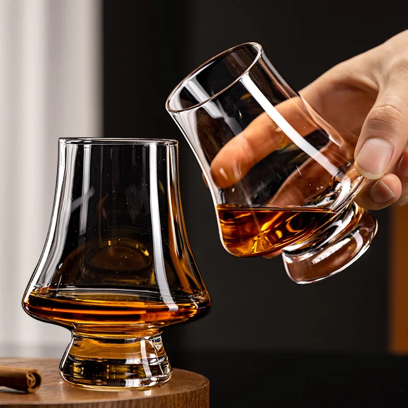 YWDL 2/4/6pcs Glass Whiskey Cup Set of 250ml Clear Lead Free Drinking Glasses Scotch Liquor Barware Beer Spirits Wine Glasse