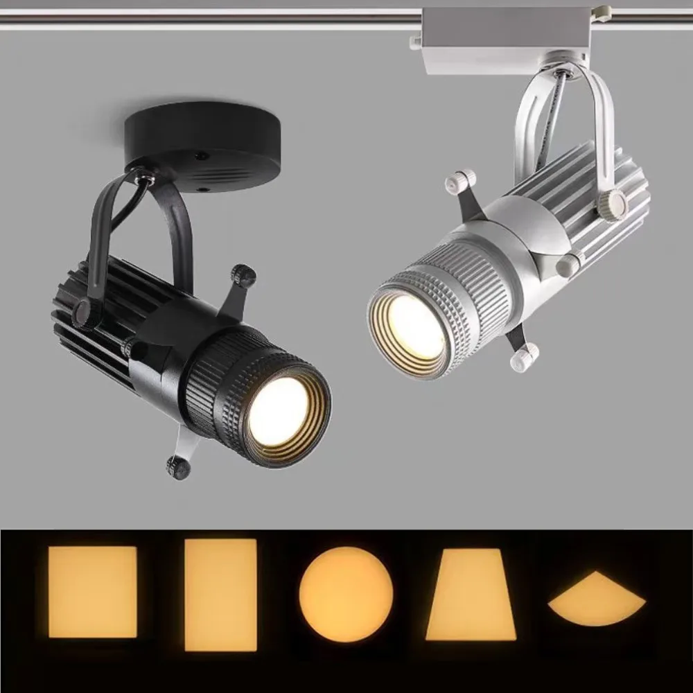 Ceiling Light Adjustable Aperture Variable Mode COB Spotlight LED Stage Lighting, Bars, Restaurants, Shops AC90V-265V