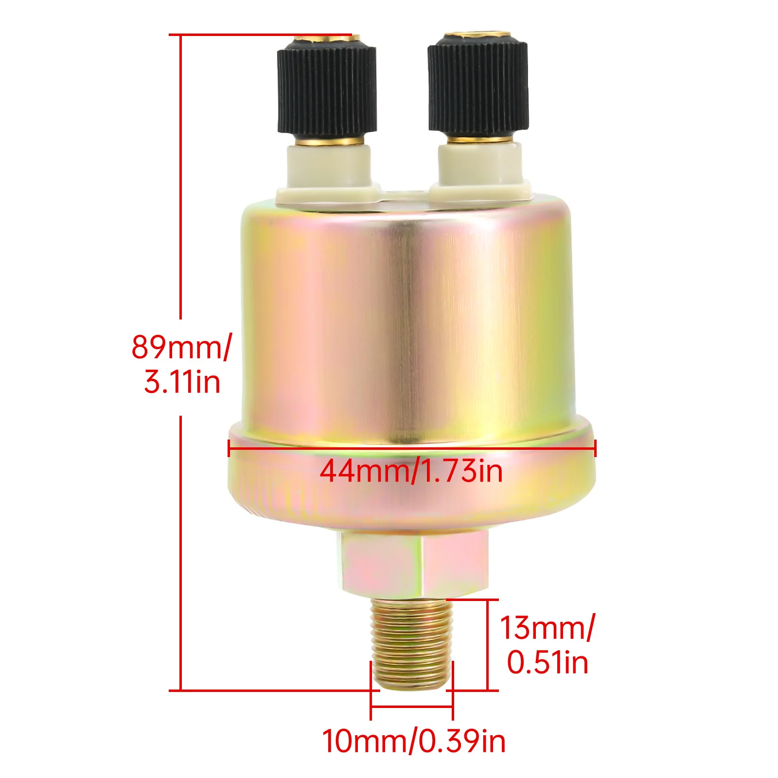 Custom Auto Car 52mm Oil Pressure Gauge+Sensor 7 Color Backlight 0~5Bar 0-10Bar Oil Press Meter with Sensor Marine Boat 12V24V