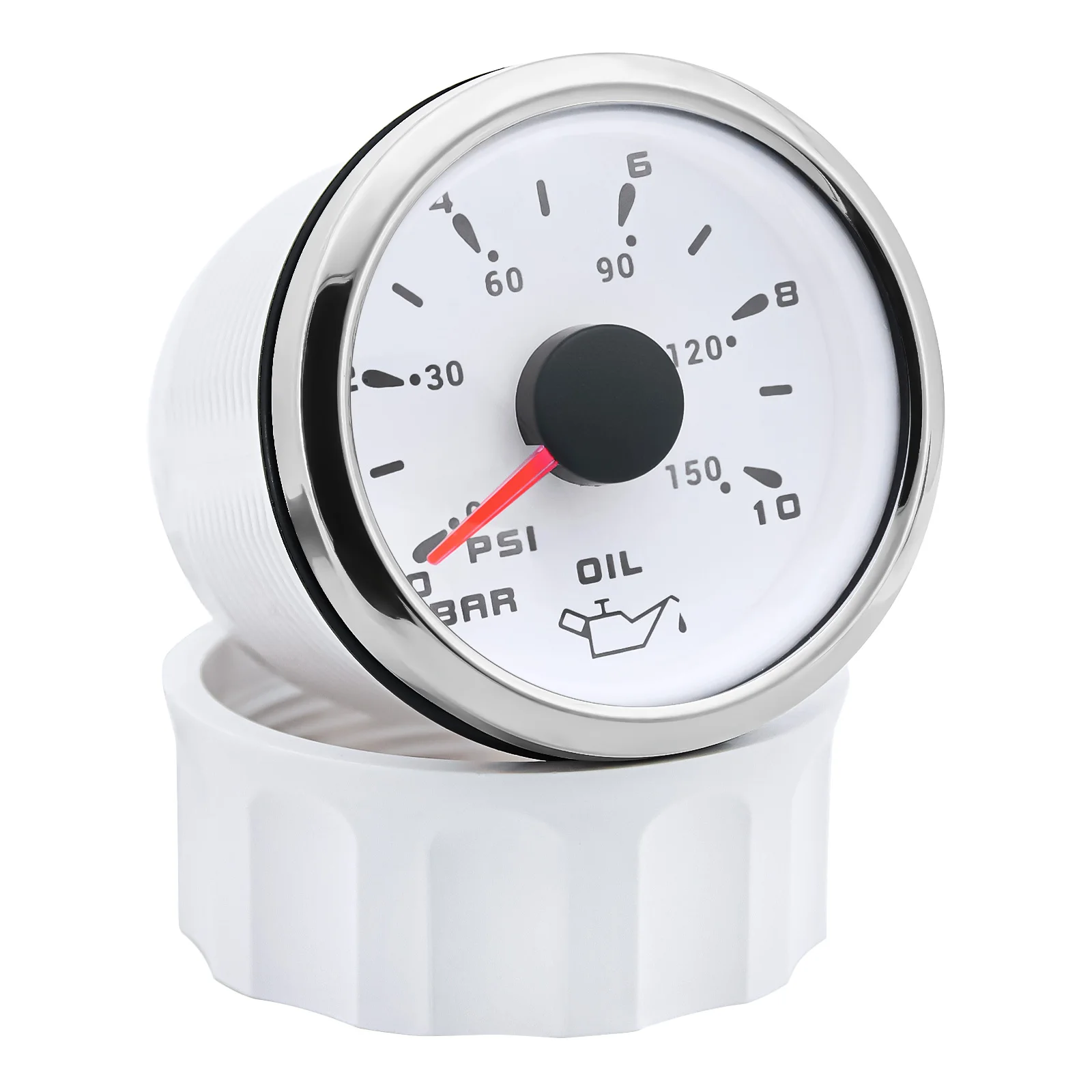 Custom Auto Car 52mm Oil Pressure Gauge+Sensor 7 Color Backlight 0~5Bar 0-10Bar Oil Press Meter with Sensor Marine Boat 12V24V