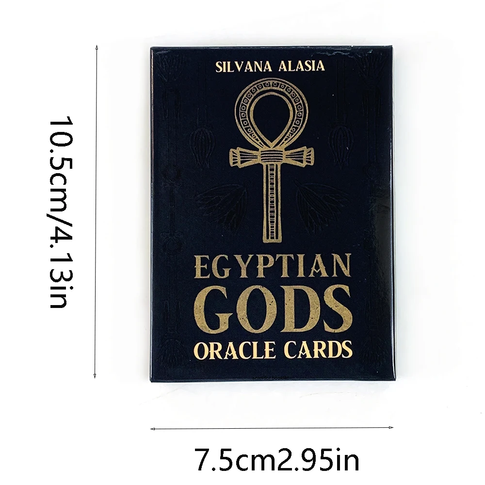 Egyptian Gods Oracle Cards 36pcs Tarot Cards English Wisdom Divination Board Deck Edition Playing Game Family Gathering Game