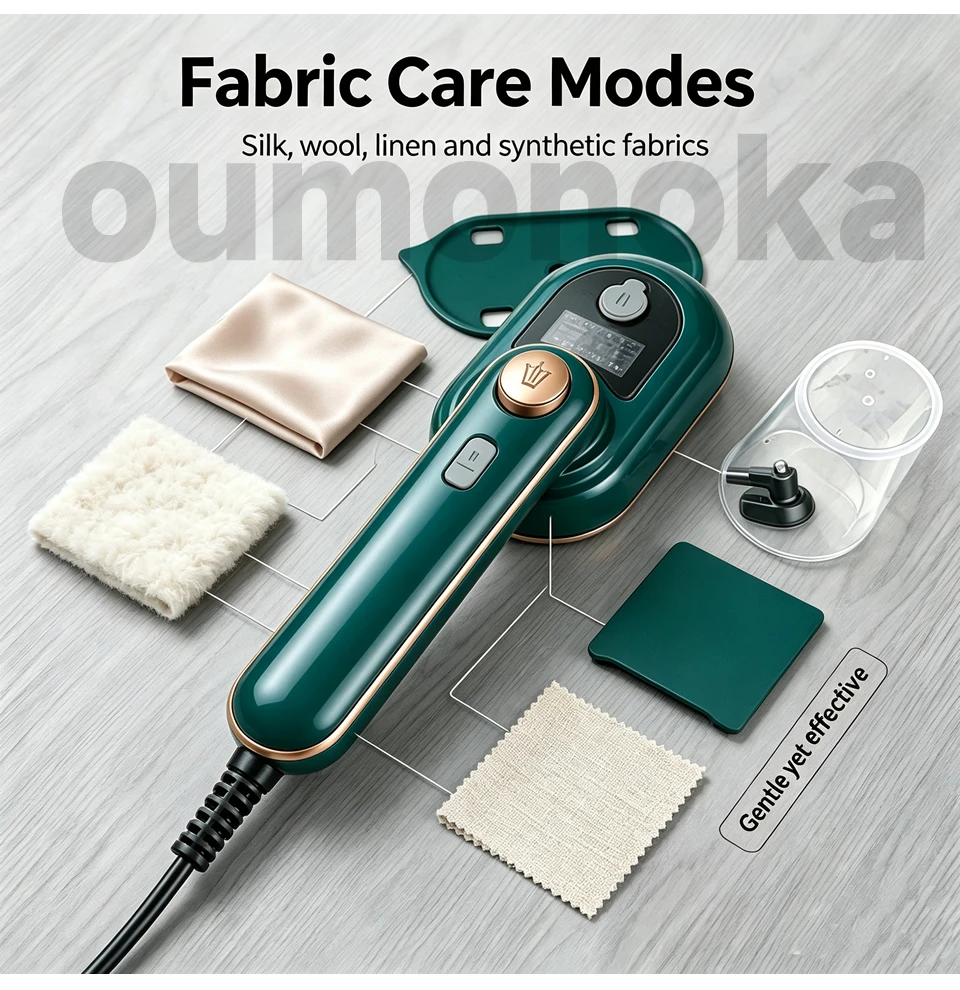 Portable Handheld Steam Iron Garment Steamer Mini for Clothes Fast Heating Travel Garment Fabric Press Machine with Home