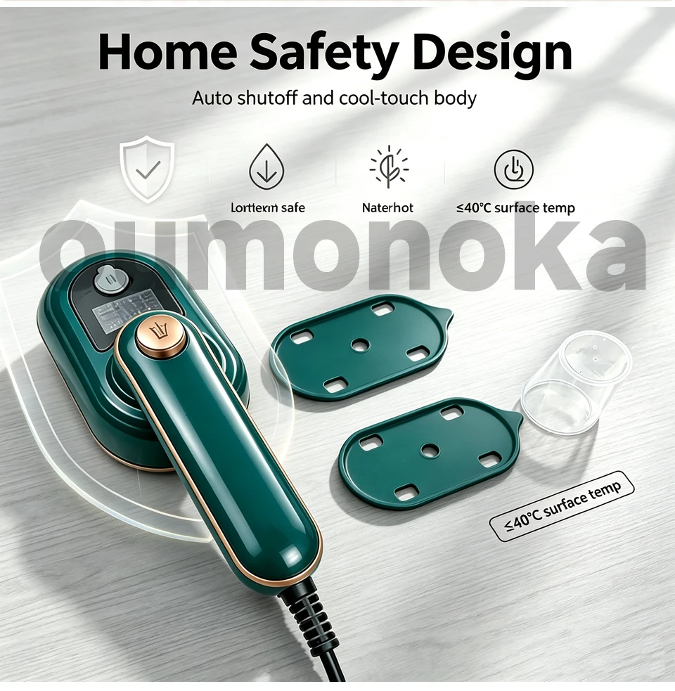 Portable Handheld Steam Iron Garment Steamer Mini for Clothes Fast Heating Travel Garment Fabric Press Machine with Home