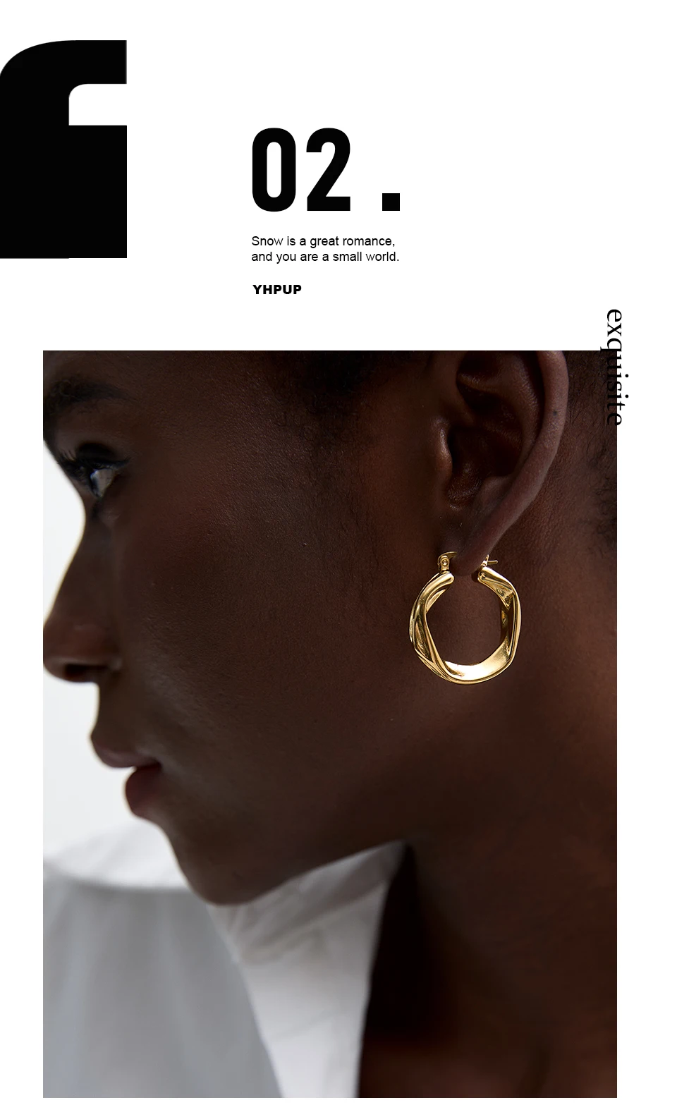 Yhpup 316l Stainless Steel Round Hollow Hoop Earrings Rust Proof Minimalist Metal Attractive Trendy Jewelry Bijoux Women Gift