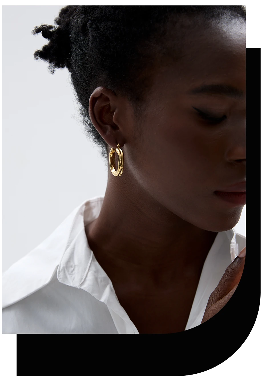 Yhpup 316l Stainless Steel Round Hollow Hoop Earrings Rust Proof Minimalist Metal Attractive Trendy Jewelry Bijoux Women Gift