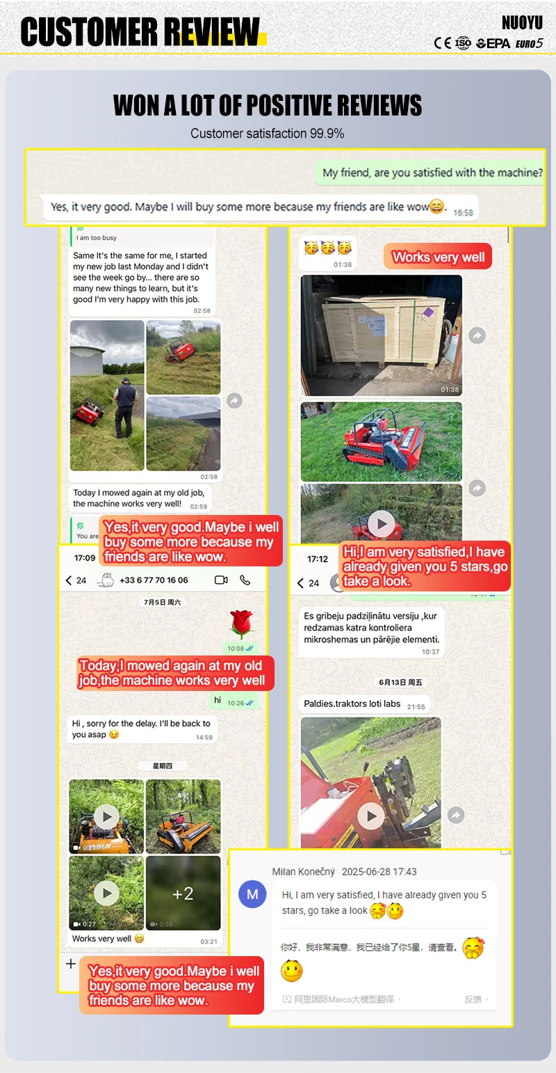 Customized CE EPA Certified Remote Control Grass Cutting Crushing Robot Flail Lawn Mower Self-Propelled for Orchard Farm Lawn