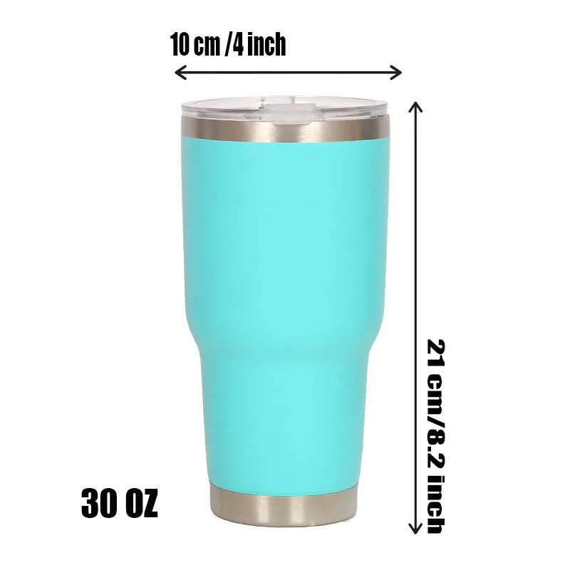 Custom Logo 30 oz Insulated Stainless Steel Coffee Tumbler Travel Mug Water Cup with Leak- Proof Lid Vacuum Insulated Tumbler