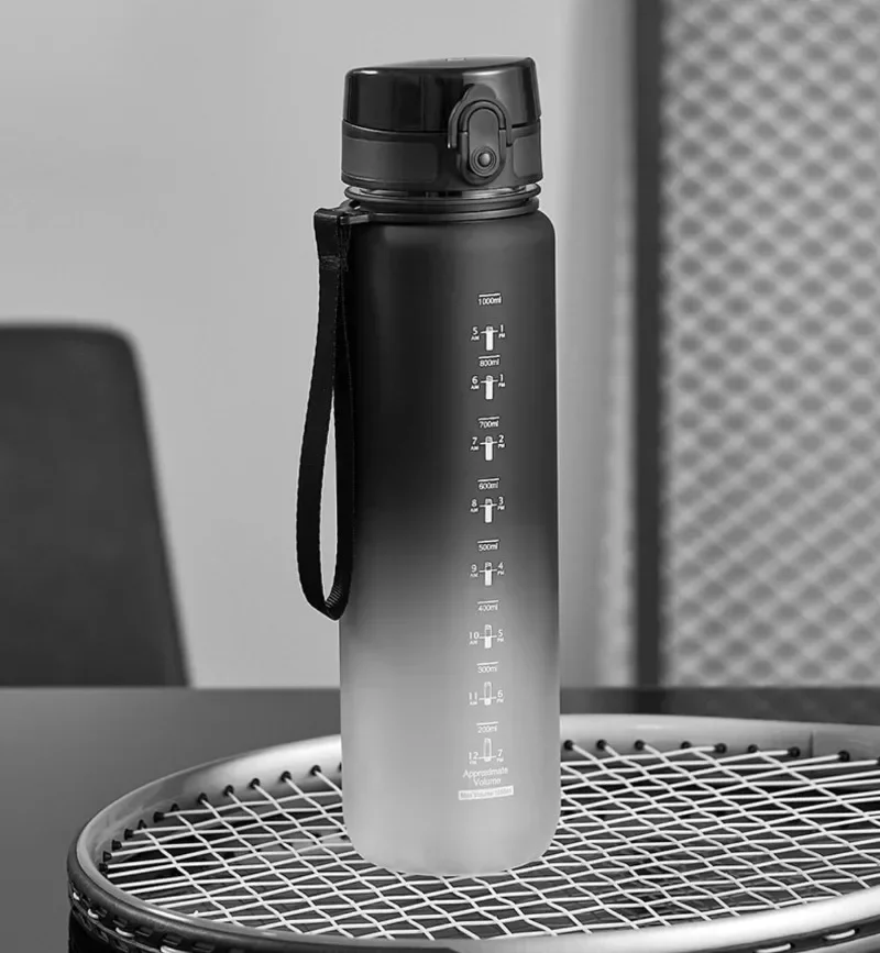 1 Liter Sports Water Bottle Large Capacity Men Women Summer Portable Plastic Bottle for Outdoor Travel Fitness Drinkware