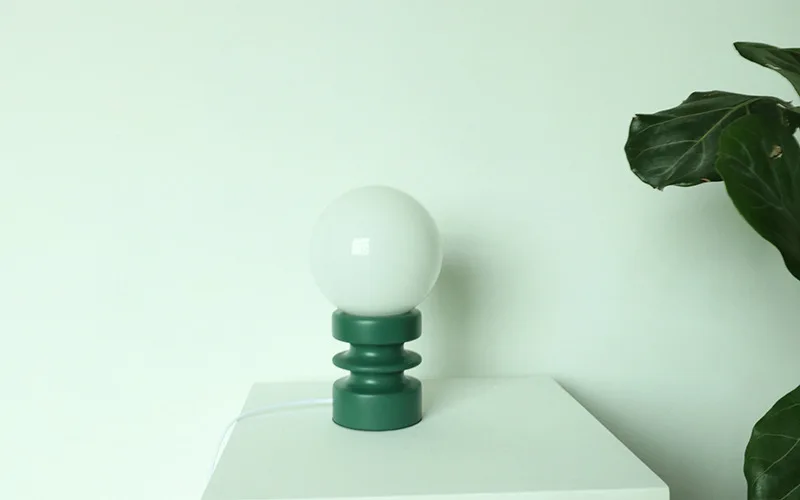 Bauhaus Spring Glass Table Lamp Vintage Nordic Modern Minimalist Homestay Living Room Bedroom Bedside Lamp