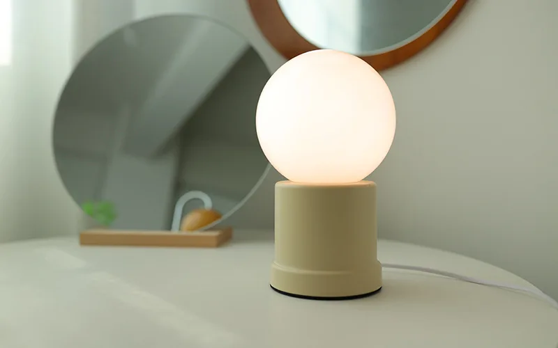 Bauhaus Spring Glass Table Lamp Vintage Nordic Modern Minimalist Homestay Living Room Bedroom Bedside Lamp