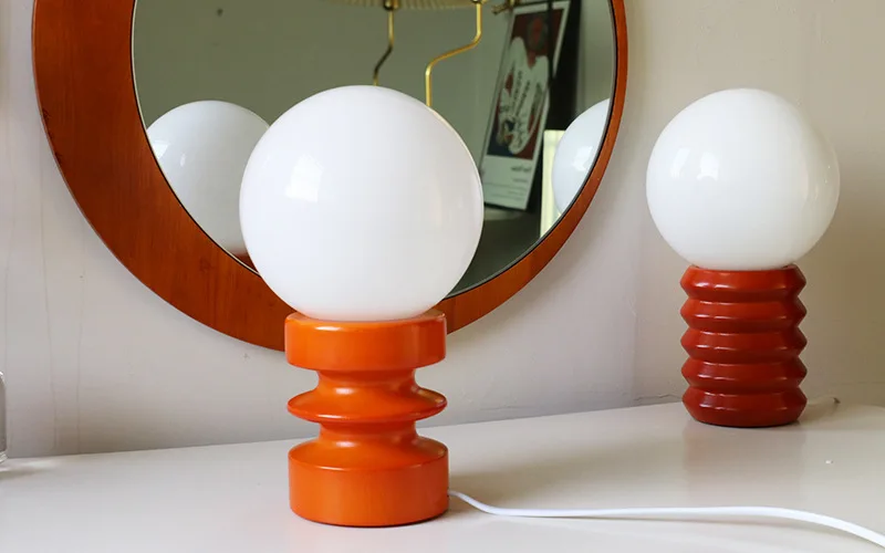 Bauhaus Spring Glass Table Lamp Vintage Nordic Modern Minimalist Homestay Living Room Bedroom Bedside Lamp