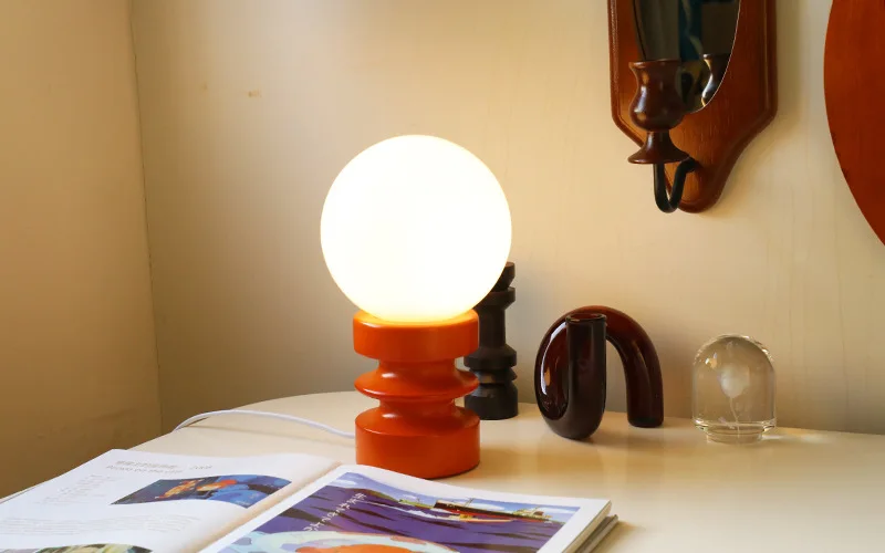 Bauhaus Spring Glass Table Lamp Vintage Nordic Modern Minimalist Homestay Living Room Bedroom Bedside Lamp