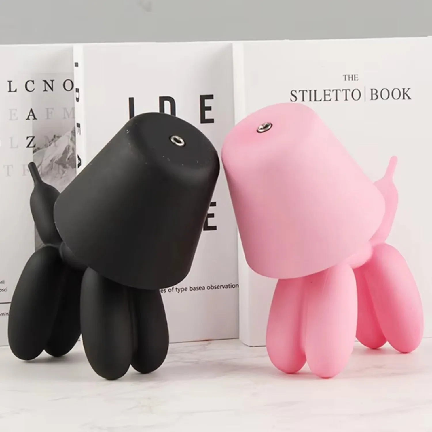 High Quality Puppy Table Lamp, Tri-Colour USB Light, Rechargeable, for Bar Table, Hotel Decoration, Night Light