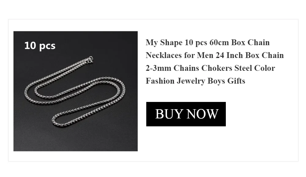 My Shape 3mm-10mm Cuban Chain Stainless Steel Necklaces for Men Male Chains Figaro Box Chain Choker Punk Jewelry 45cm 50cm 60cm
