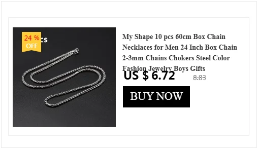 My Shape 3mm-10mm Cuban Chain Stainless Steel Necklaces for Men Male Chains Figaro Box Chain Choker Punk Jewelry 45cm 50cm 60cm