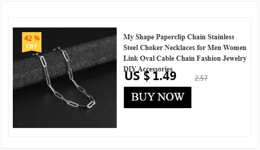 My Shape 3mm-10mm Cuban Chain Stainless Steel Necklaces for Men Male Chains Figaro Box Chain Choker Punk Jewelry 45cm 50cm 60cm