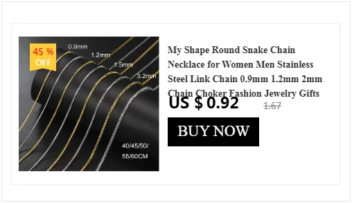 My Shape 3mm-10mm Cuban Chain Stainless Steel Necklaces for Men Male Chains Figaro Box Chain Choker Punk Jewelry 45cm 50cm 60cm