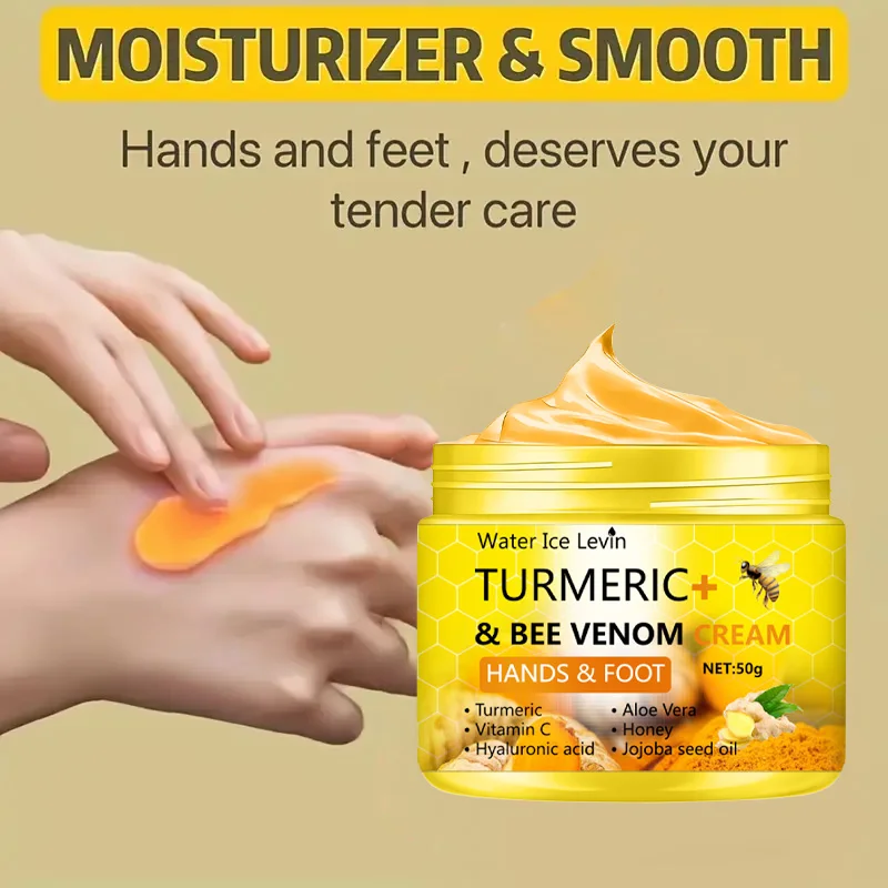 Turmeric Bee Venom Anti-Drying Crack Foot Cream Hand Cracked Repair Skin Removal Care Cream Dead Feet Hand Skin 50g