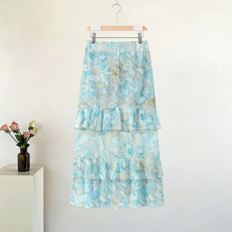 Hollow-out Halter Maxi Dresses Women Sleeveless Backless Waist-cinching Ruffles Dress 2026 New Ladies Summer Party Evening Robe