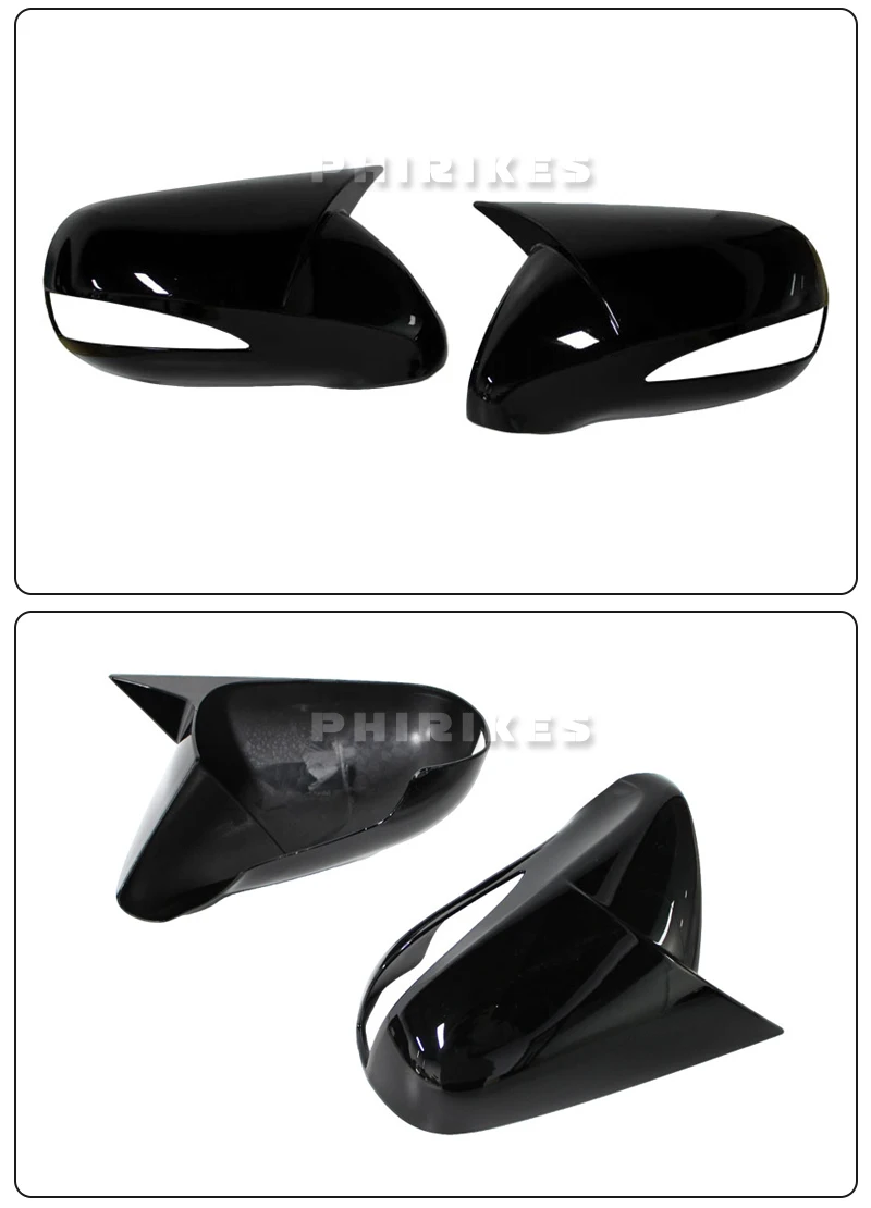 For LHD Lexus IS350 IS250 ES350 2008-2012 Car Rearview Side Mirror Cover Wing Cap Sticker Exterior Door Case Trim Carbon