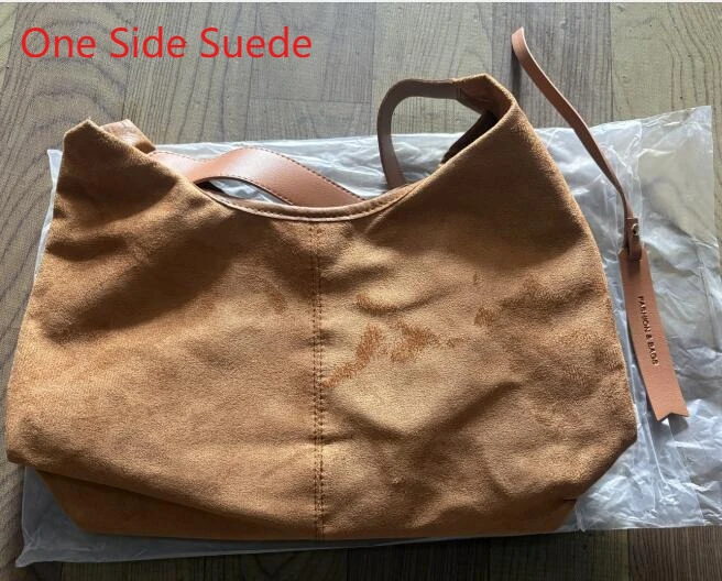 Women Suede Shoulder Bag with Zipper Hobo Bags Large Capacity Handbag Slouchy Bag Commuter Travel Bag Purses and Handbags