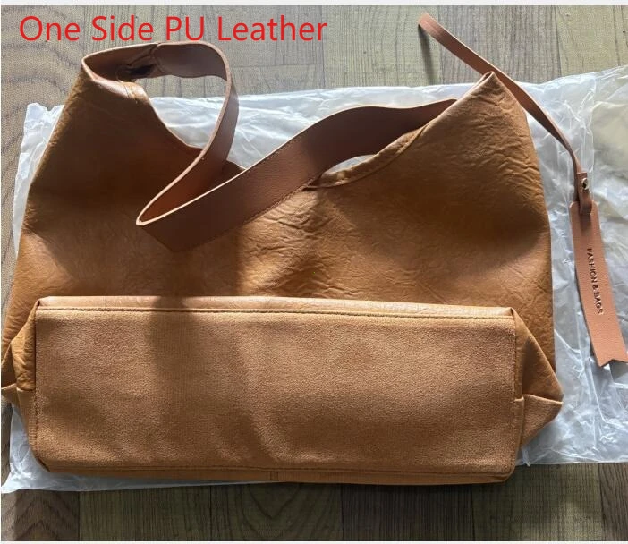 Women Suede Shoulder Bag with Zipper Hobo Bags Large Capacity Handbag Slouchy Bag Commuter Travel Bag Purses and Handbags