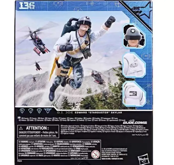Original Hasbro G.I. Joe Classified Series 136 Edward 'Starduster' Skylar Action Figure Collection Toys Ornaments