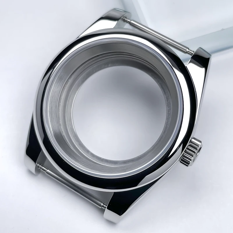 NH35 Case 39mm DJ Bezel Sapphire Glass Mirror Stainless Steel President Bracelet Suitable For NH35 NH36 Seik Movement Mod Parts