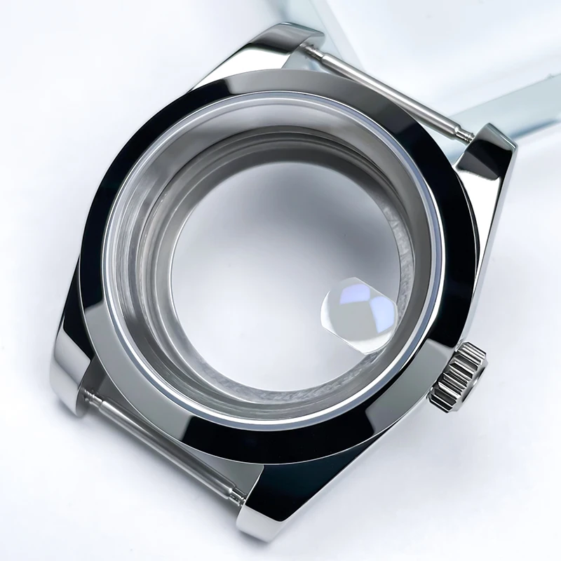 NH35 Case 39mm DJ Bezel Sapphire Glass Mirror Stainless Steel President Bracelet Suitable For NH35 NH36 Seik Movement Mod Parts