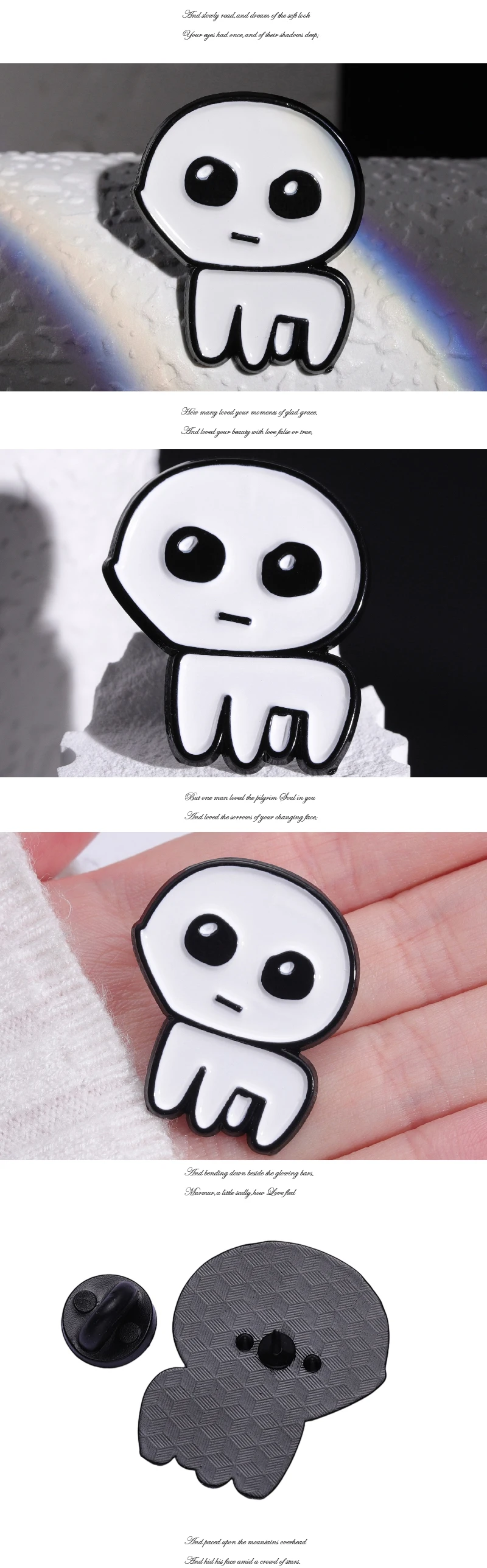 Autism Tbh Creature Enamel Pins Custom Caring for Mental Health Brooches Lapel Badges Funny Jewelry Gift for Kids Friends