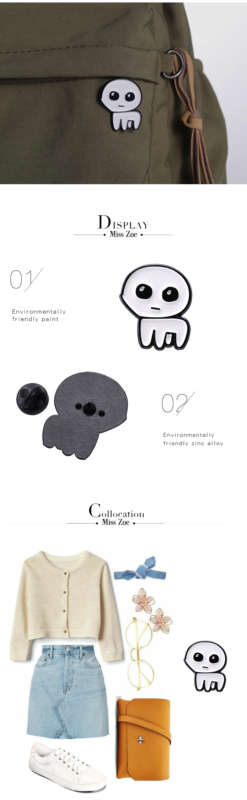 Autism Tbh Creature Enamel Pins Custom Caring for Mental Health Brooches Lapel Badges Funny Jewelry Gift for Kids Friends