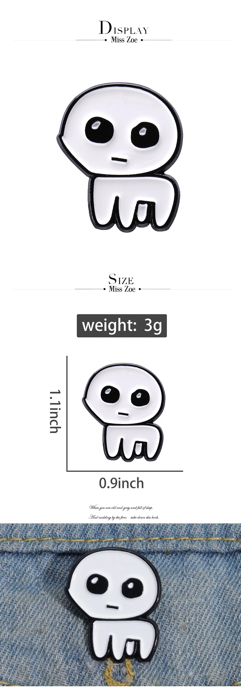 Autism Tbh Creature Enamel Pins Custom Caring for Mental Health Brooches Lapel Badges Funny Jewelry Gift for Kids Friends