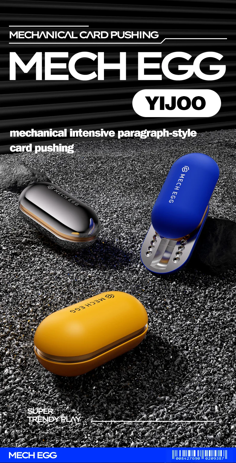 Metal Fidget Slider Toy EDC Pocket Stress Relief Gadget Mechanical Egg Anxiety Relief Cool Desk Toy for Adults/Kid Gift for ADHD