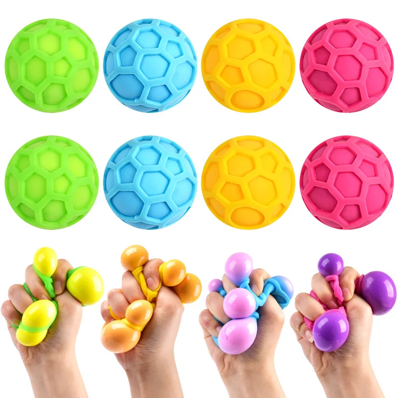 Colorful Vent Ball Safe Squeeze Fidget Toy Adorable Anti-stress Ball TPR Colored Vent Ball Toy Squeezing Toys Relieve Stress